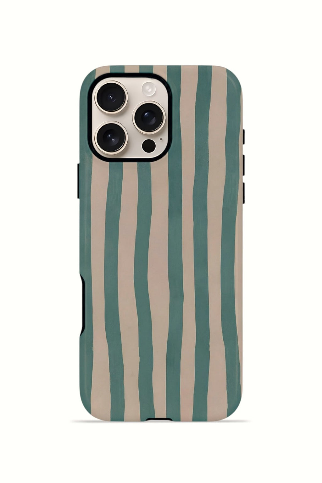 iPhone 16 Pro Max Vorian Çift Katmanlı MagSafe Kılıf Sage Riviera Stripe