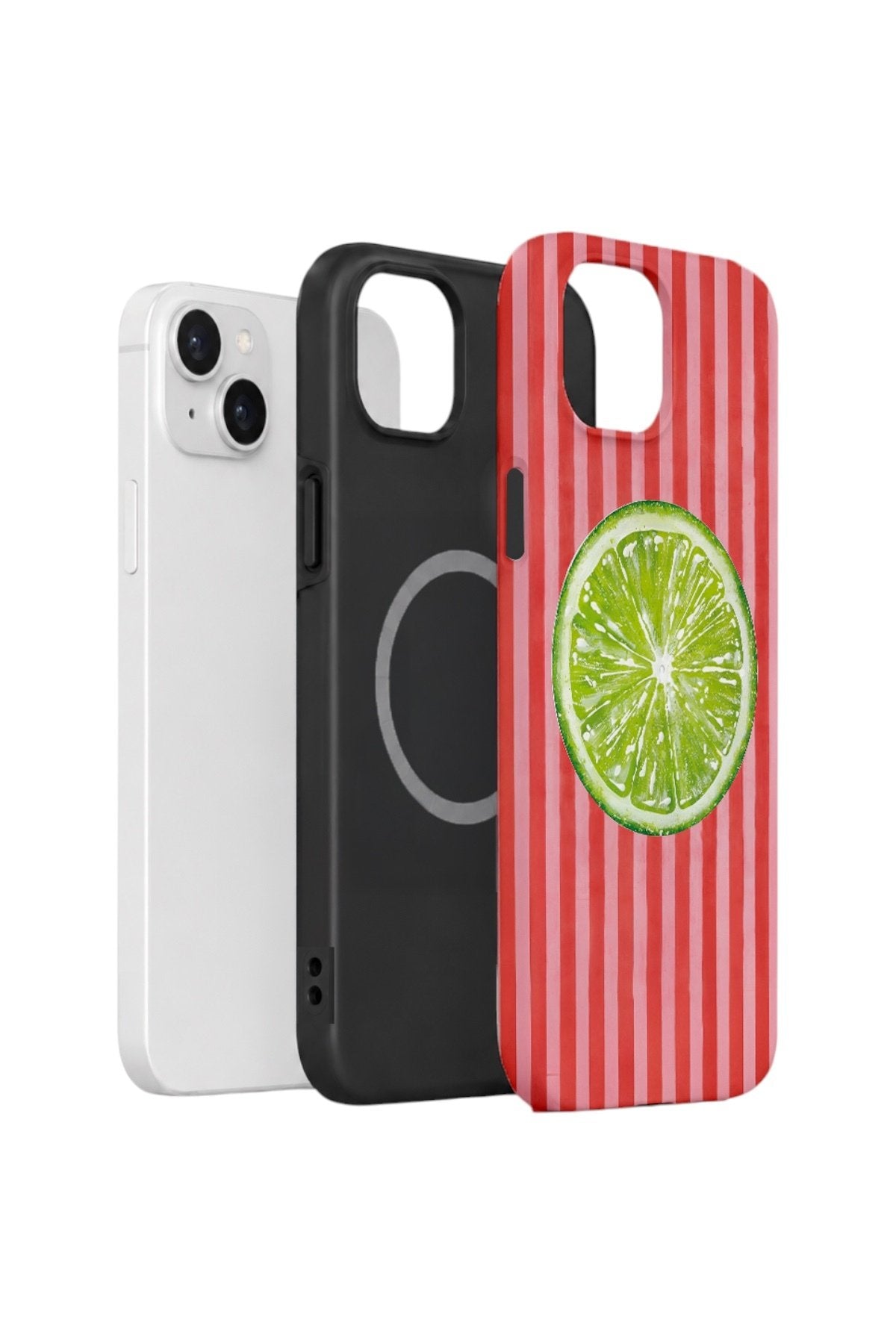 iPhone 15 Plus Vorian Çift Katmanlı MagSafe Kılıf Lime Slice Pop