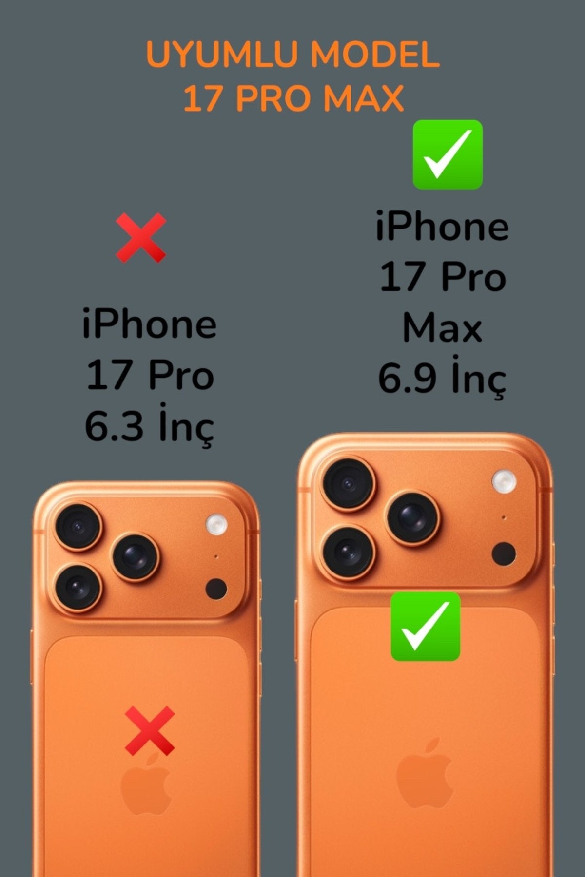 iPhone 17 Pro Max Cyrenn MagSafe Kılıf + Lens Koruyucu Mat Siyah