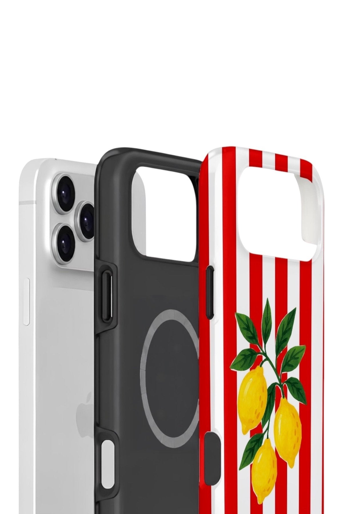 iPhone 17 Pro Vorian Çift Katmanlı MagSafe Kılıf Lemon Parade Red