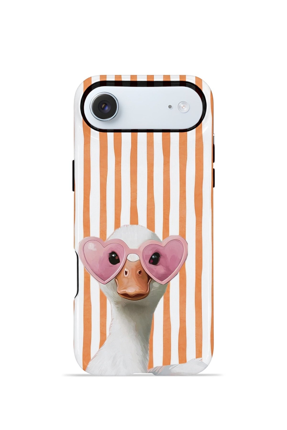 iPhone 17 Air Vorian Çift Katmanlı Kılıf Heart Glasses Goose