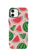 iPhone 11 Vorian Çift Katmanlı Kılıf Watermelon Garden Party