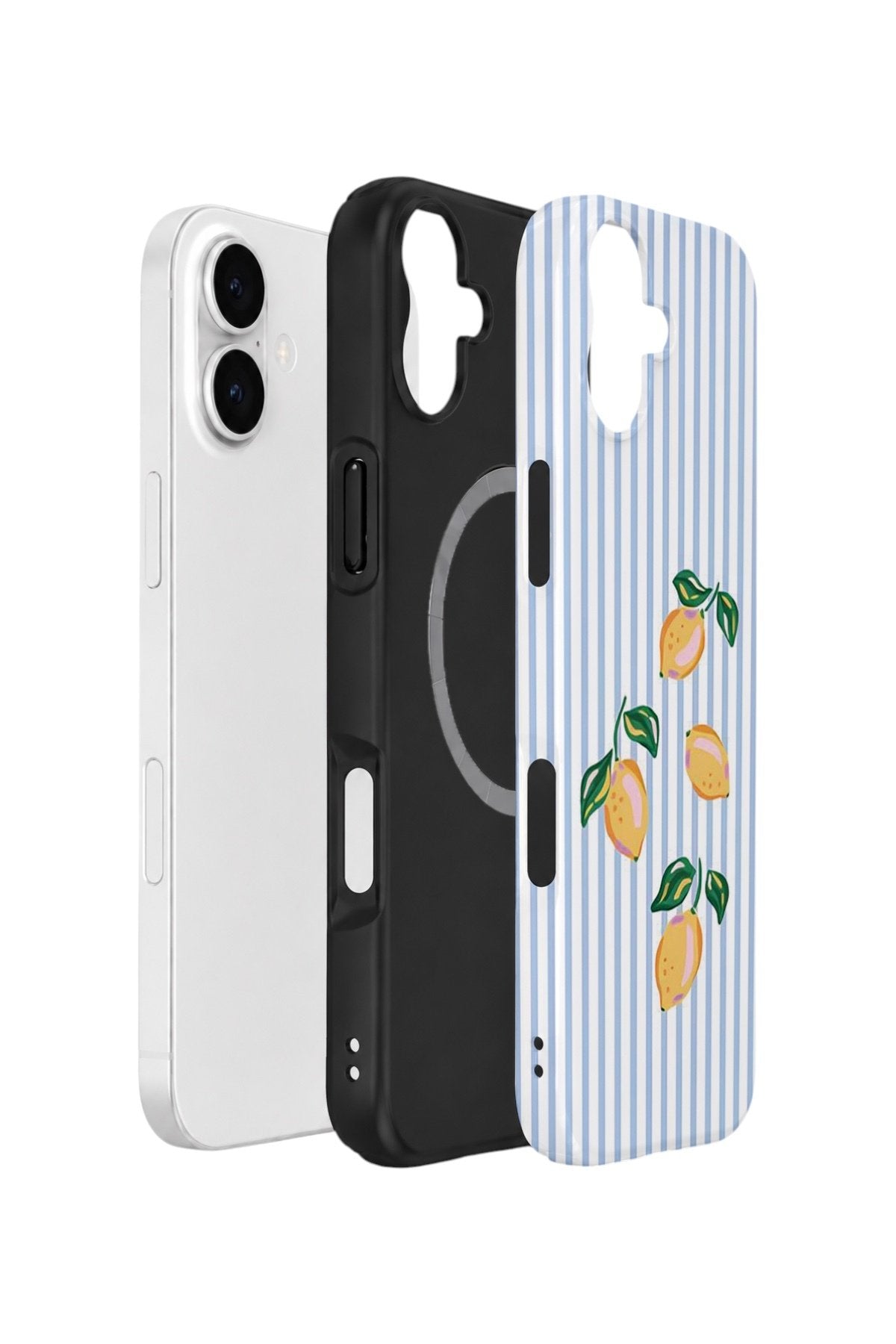 iPhone 16 Vorian Çift Katmanlı MagSafe Kılıf Mini Lemon Riviera