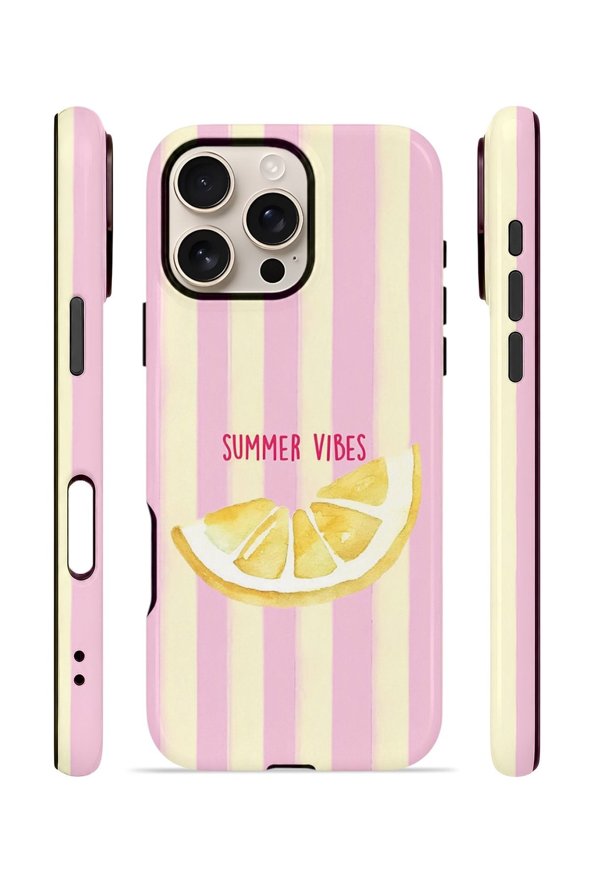 iPhone 16 Pro Max Vorian Çift Katmanlı MagSafe Kılıf Summer Vibes Lemon
