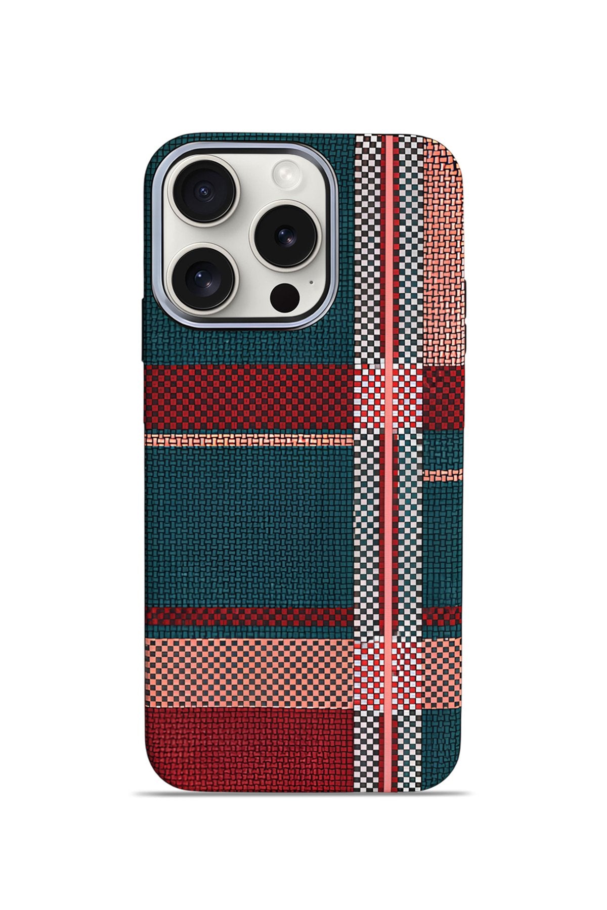 Nox Craft iPhone 15 Pro 6.1" MagSafe Karbon Kılıf Heritage Loom