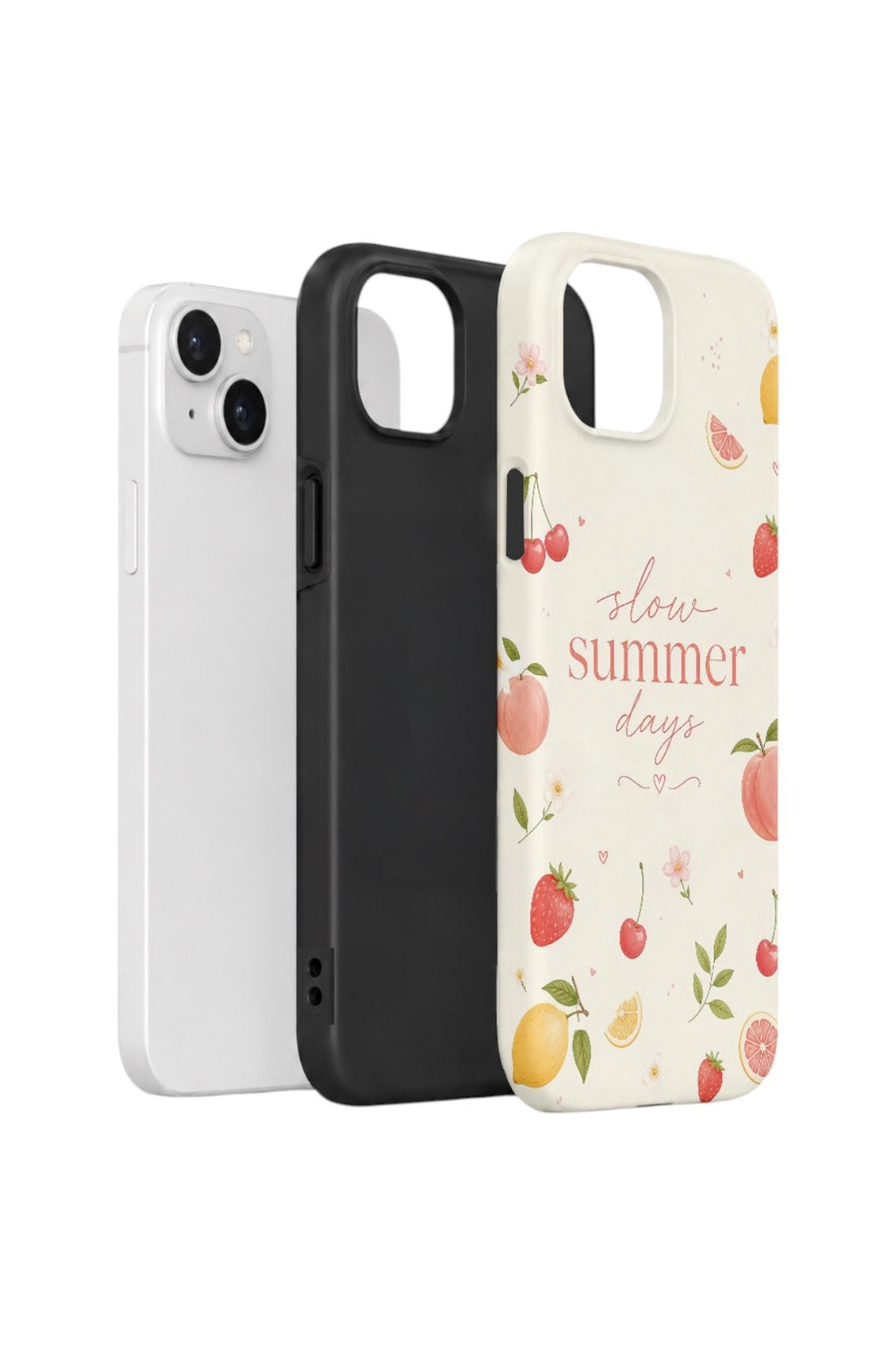 iPhone 15 Plus Vorian Çift Katmanlı Kılıf Slow Summer Days