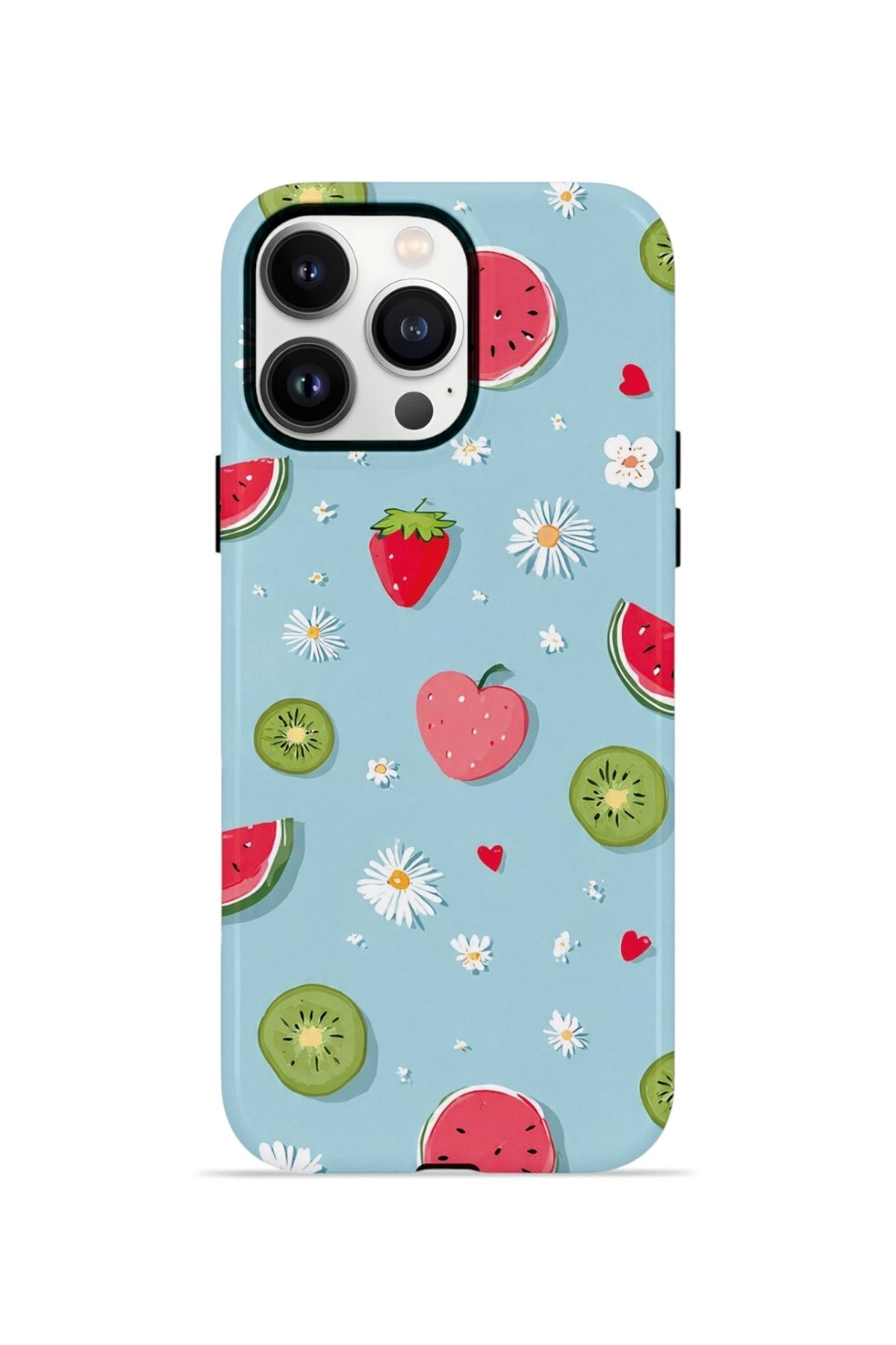 iPhone 13 Pro Max Vorian Çift Katmanlı MagSafe Kılıf Fruit Confetti Sky