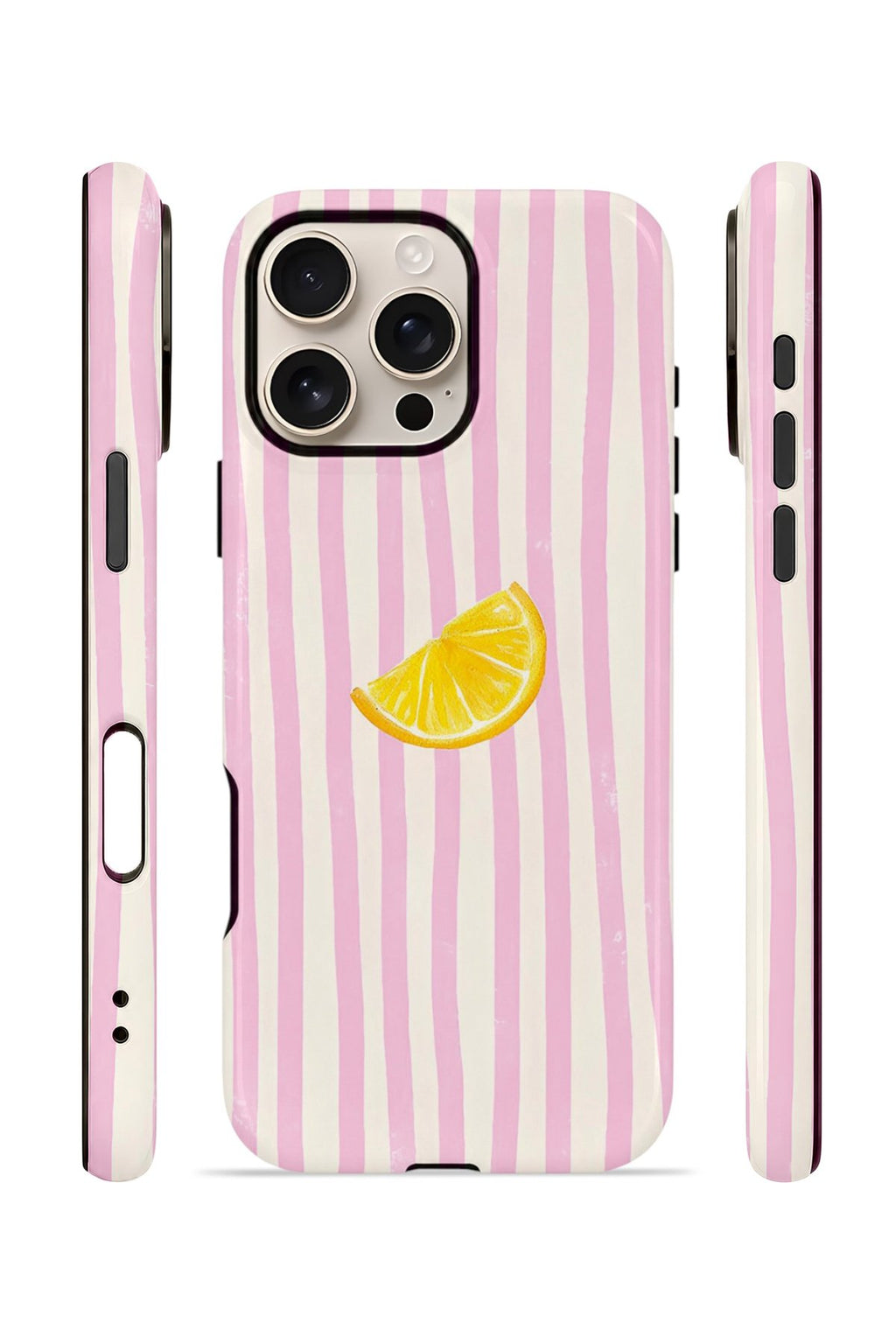 iPhone 16 Pro Vorian Çift Katmanlı Kılıf Pink Lemon Drop