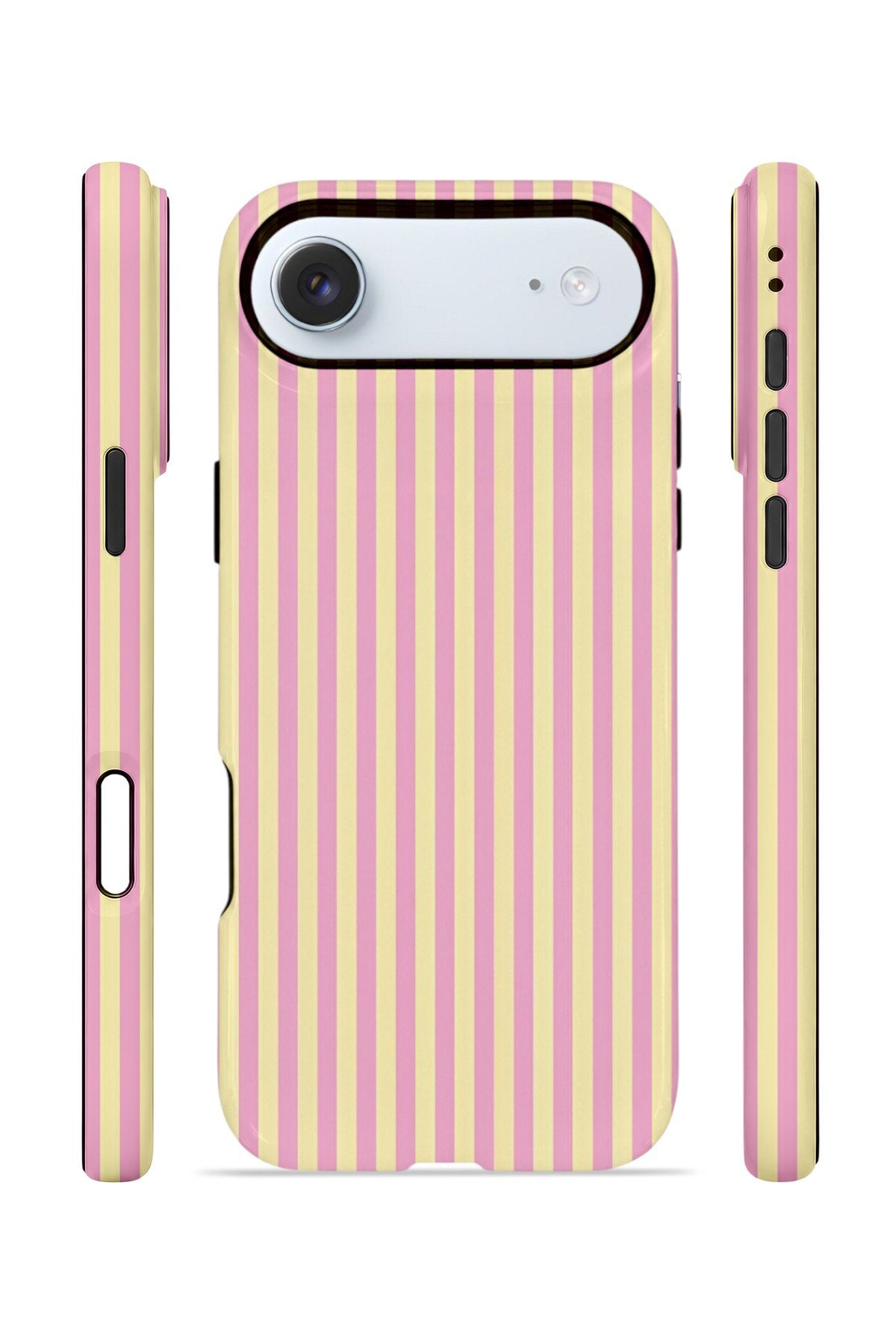 iPhone 17 Air Vorian Çift Katmanlı Kılıf Lemon Candy Pinstripe