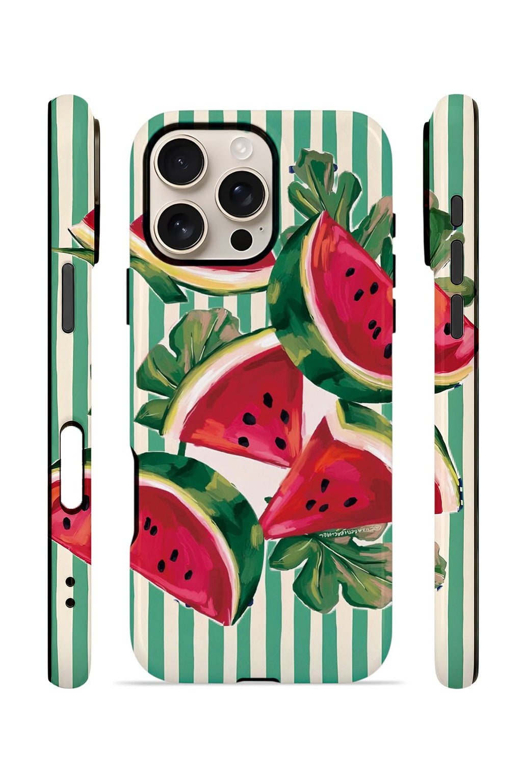 iPhone 16 Pro Max Vorian Çift Katmanlı Kılıf Watermelon Cabana