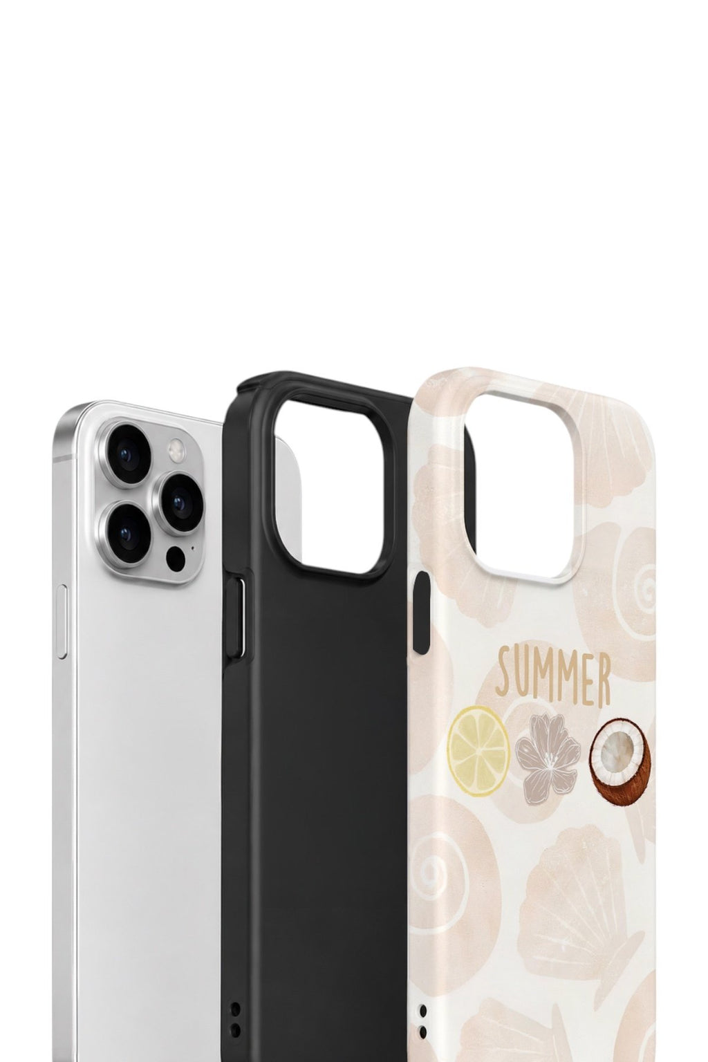 iPhone 12 Pro Vorian Çift Katmanlı Kılıf Coconut Summer Notes