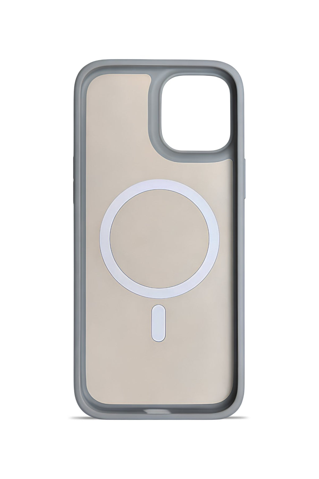 iPhone 15 Premium Soft Magsafe Silikon Kılıf Gri
