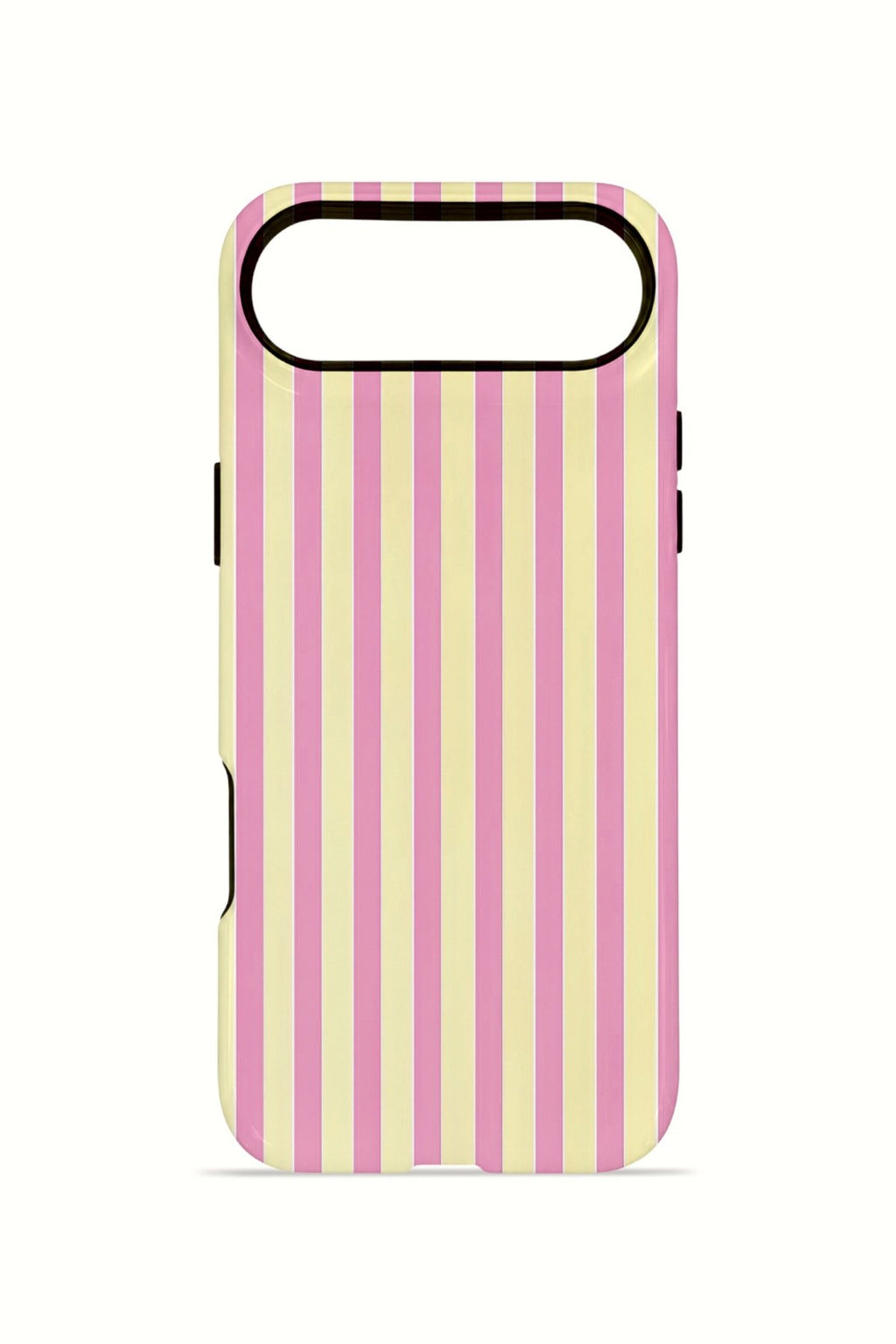iPhone 17 Air Vorian Çift Katmanlı Kılıf Pink Lemon Pinstripe
