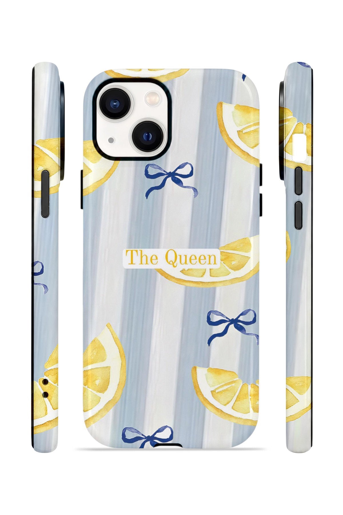 iPhone 14 Vorian Çift Katmanlı Kılıf Queen Lemon Bow