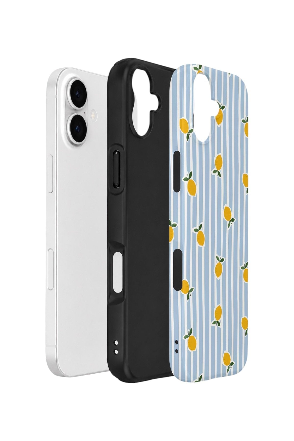 iPhone 16 Vorian Çift Katmanlı Kılıf Tiny Lemon Rain