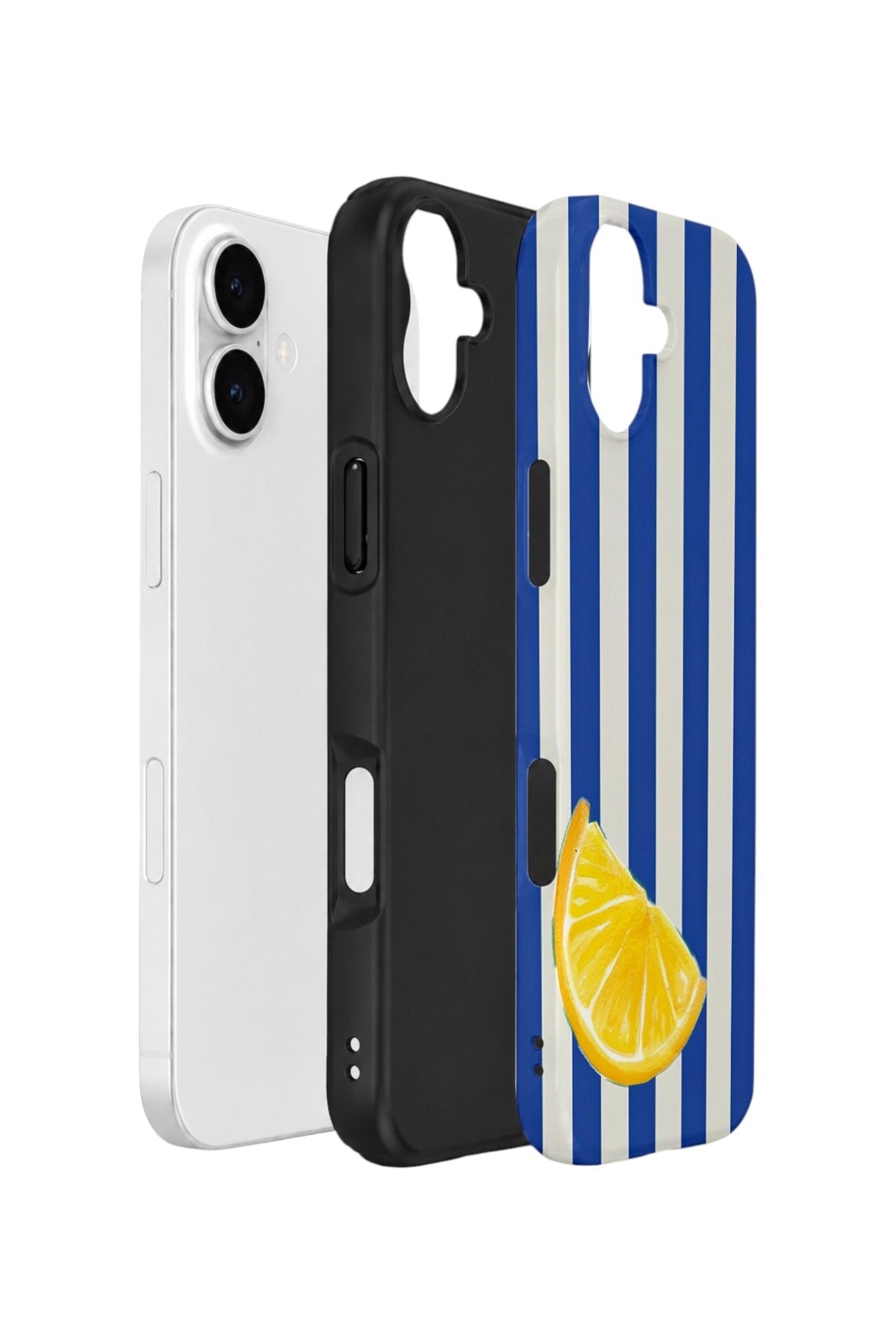 iPhone 17 Vorian Çift Katmanlı Kılıf Lemon Coast Stripe