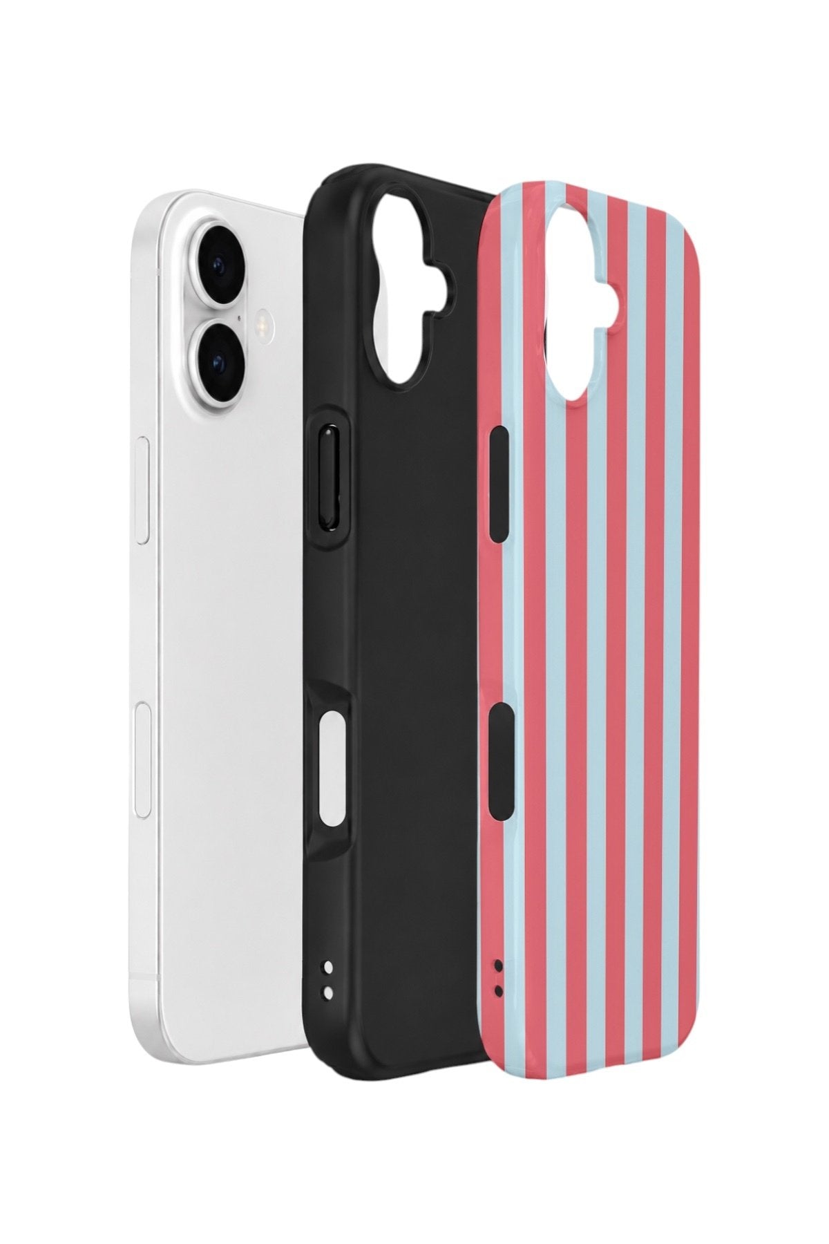 iPhone 17 Vorian Çift Katmanlı Kılıf Poolside Candy Stripe