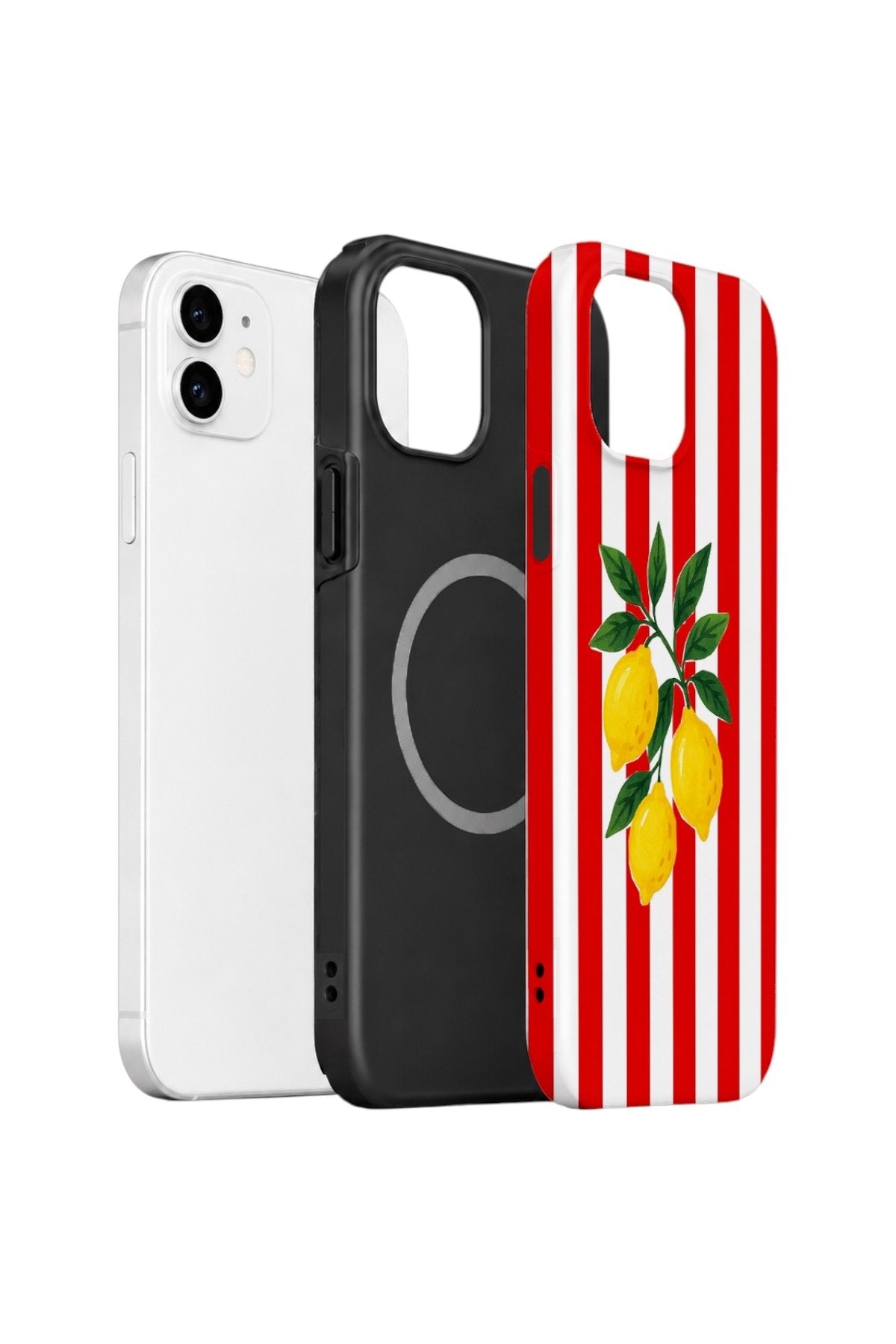 iPhone 11 Vorian Çift Katmanlı MagSafe Kılıf Lemon Parade Red