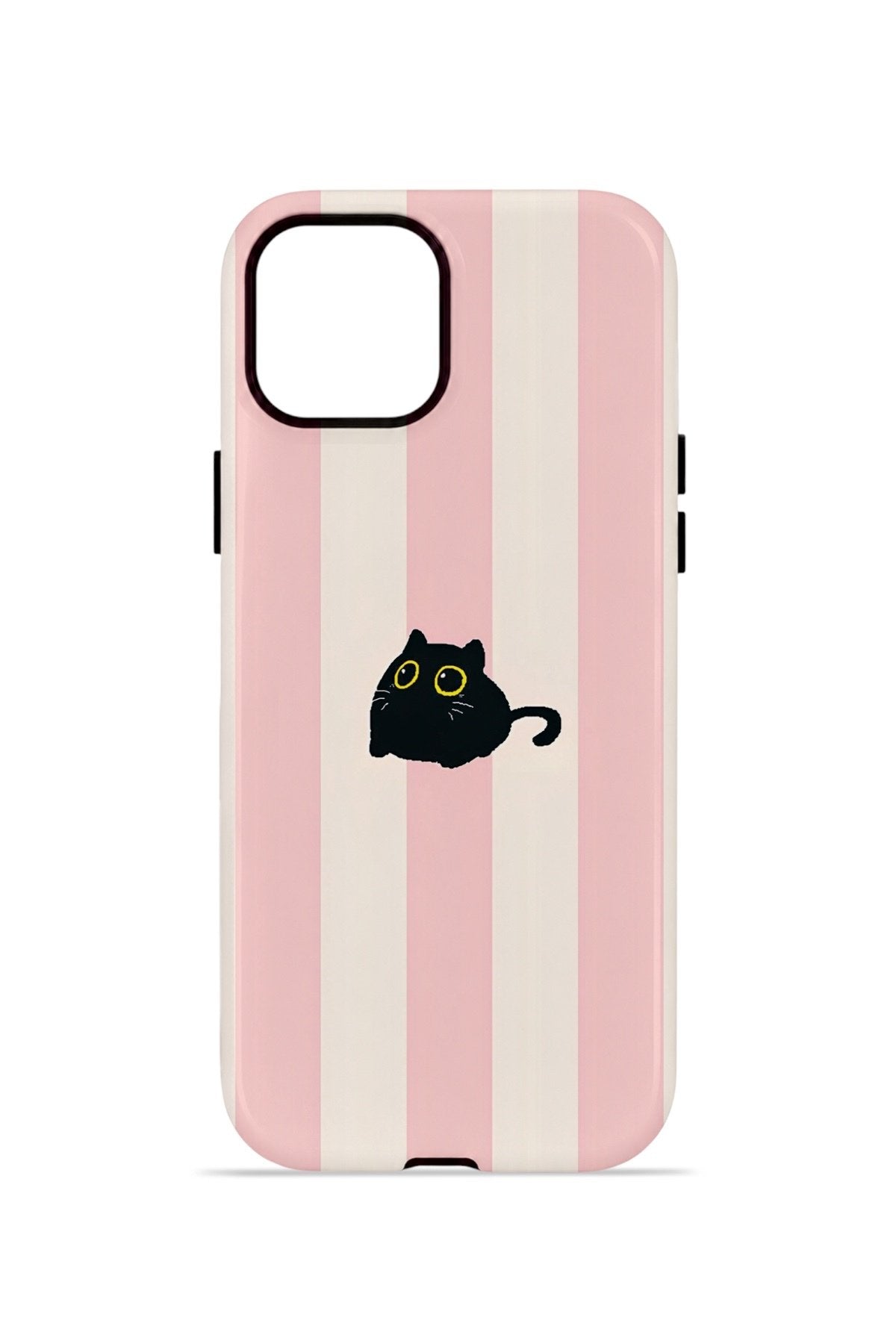 iPhone 14 Plus Vorian Çift Katmanlı Kılıf Midnight Cat Stripe