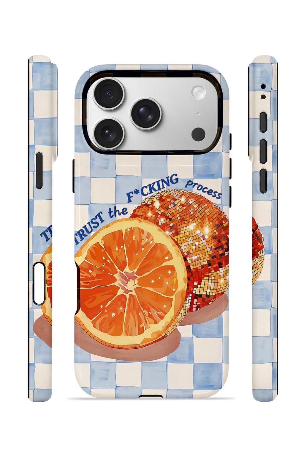 iPhone 17 Pro Max Vorian Çift Katmanlı MagSafe Kılıf Orange Press Collage