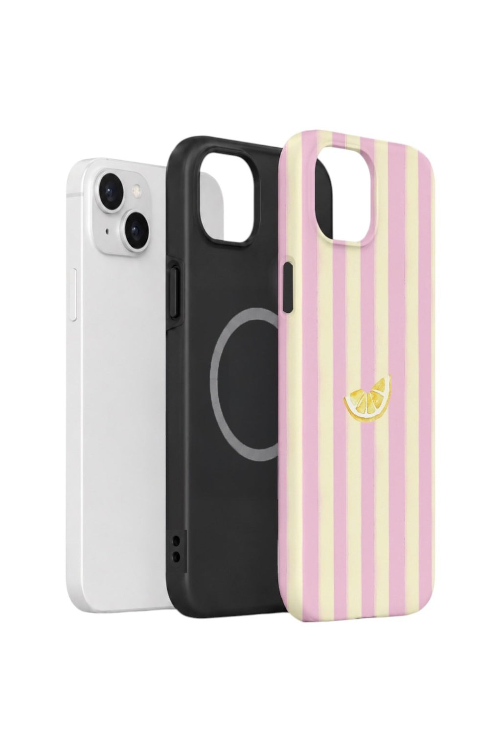 iPhone 14 Plus Vorian Çift Katmanlı MagSafe Kılıf Lemon Charm Pink