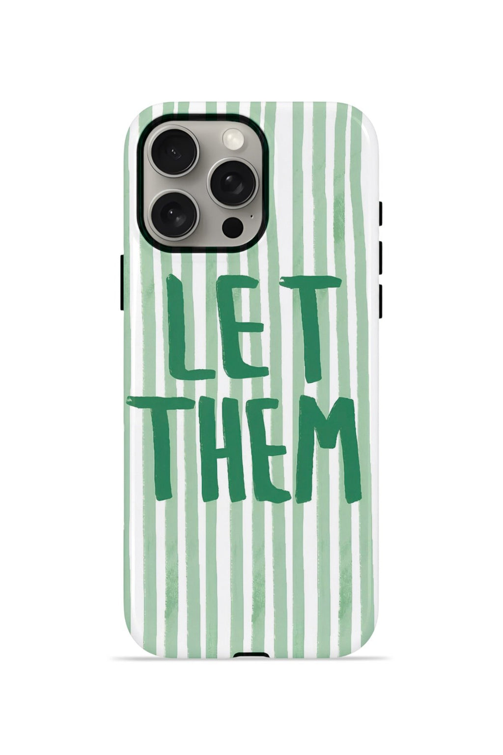 iPhone 15 Pro Max Vorian Çift Katmanlı Kılıf Let Them Green