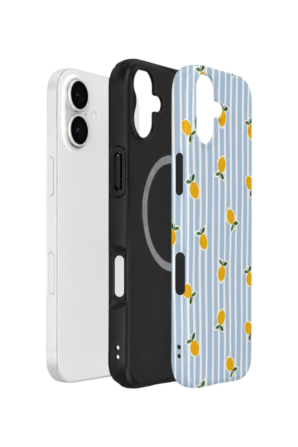 iPhone 16 Vorian Çift Katmanlı MagSafe Kılıf Tiny Lemon Rain