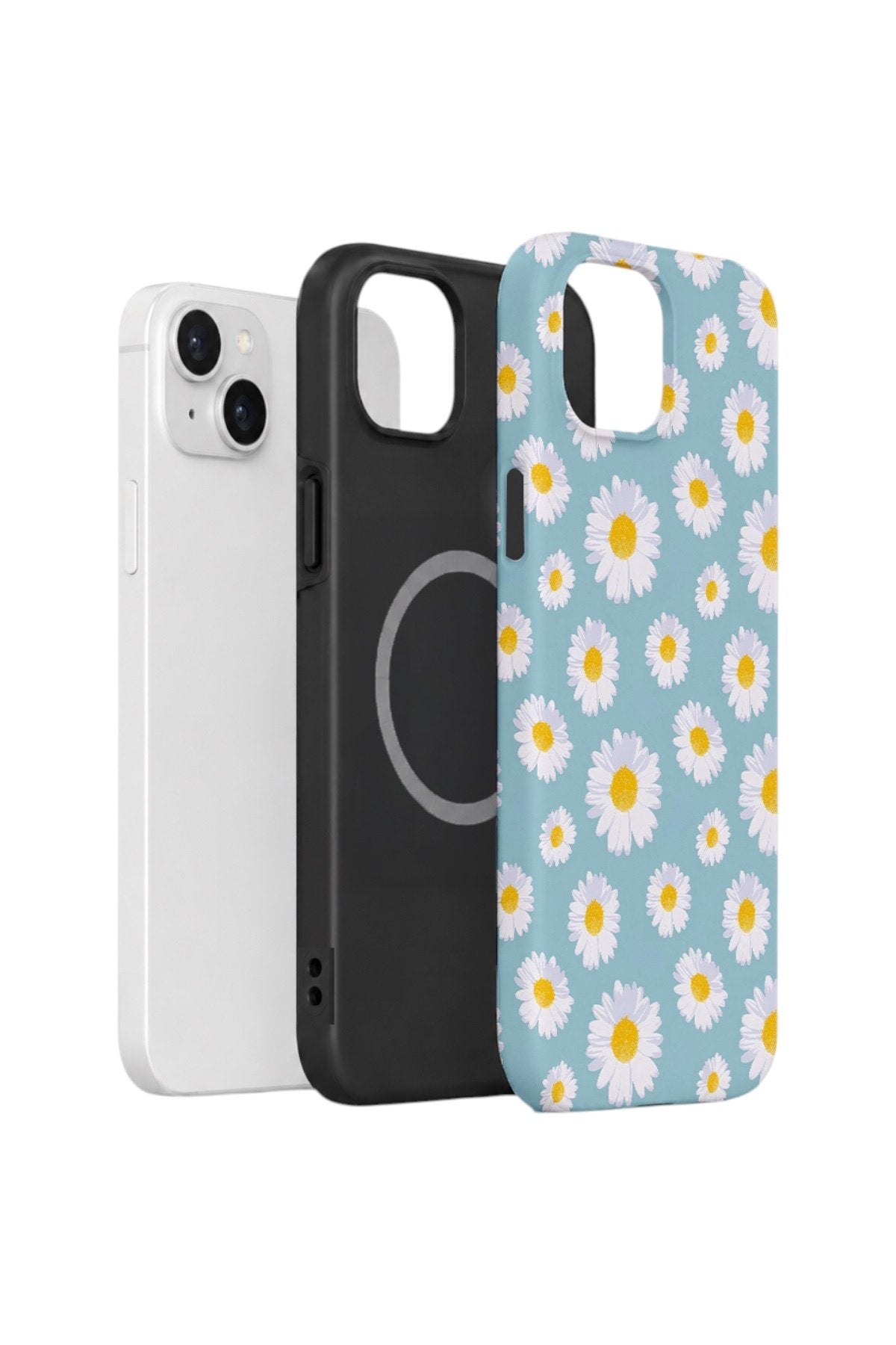 iPhone 14 Plus Vorian Çift Katmanlı MagSafe Kılıf Daisy Sky