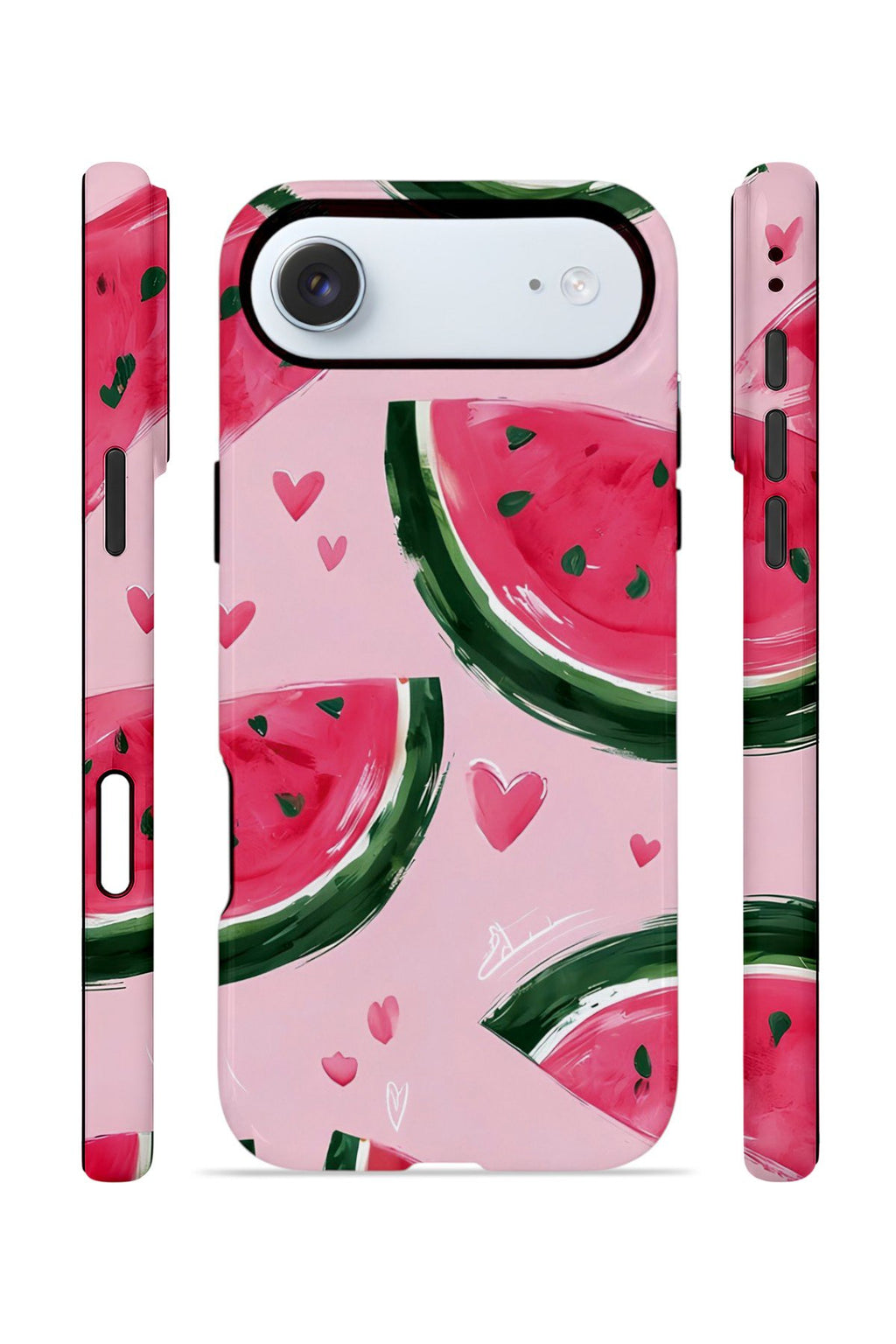 iPhone 17 Air Vorian Çift Katmanlı Kılıf Watermelon Hearts
