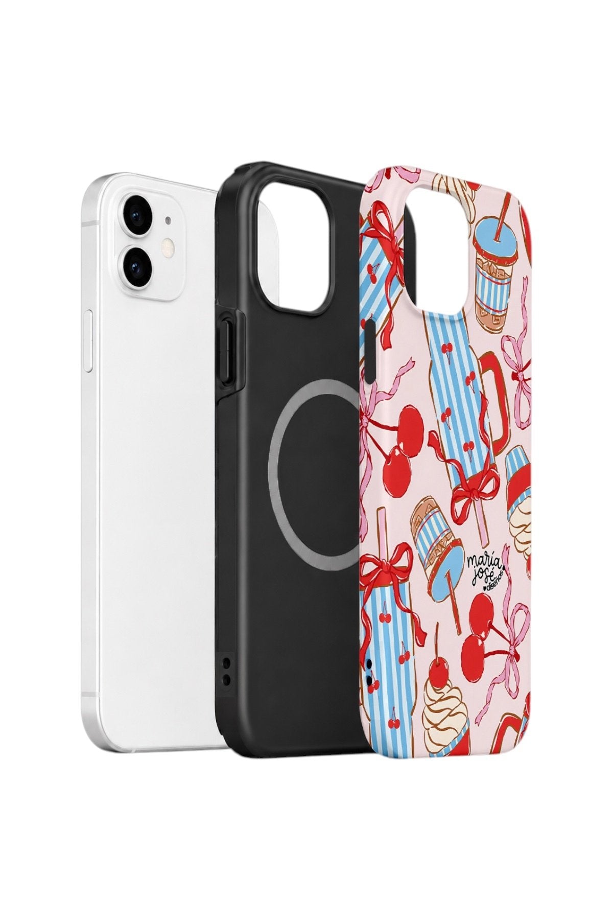 iPhone 11 Vorian Çift Katmanlı MagSafe Kılıf Dolce Cherry Picnic
