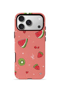 iPhone 17 Pro Vorian Çift Katmanlı Kılıf Summer Fruit Crush