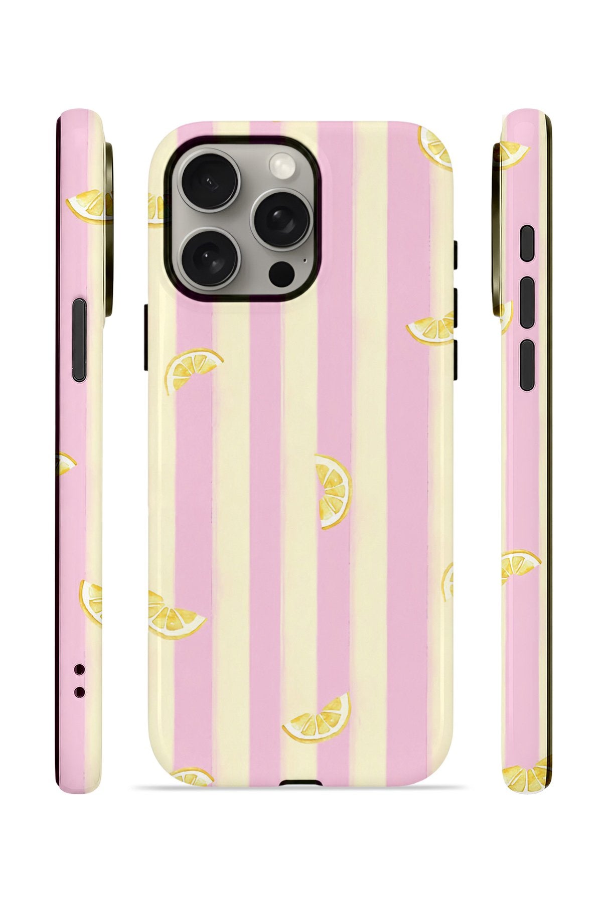 iPhone 15 Pro Vorian Çift Katmanlı Kılıf Pink Lemon Parade
