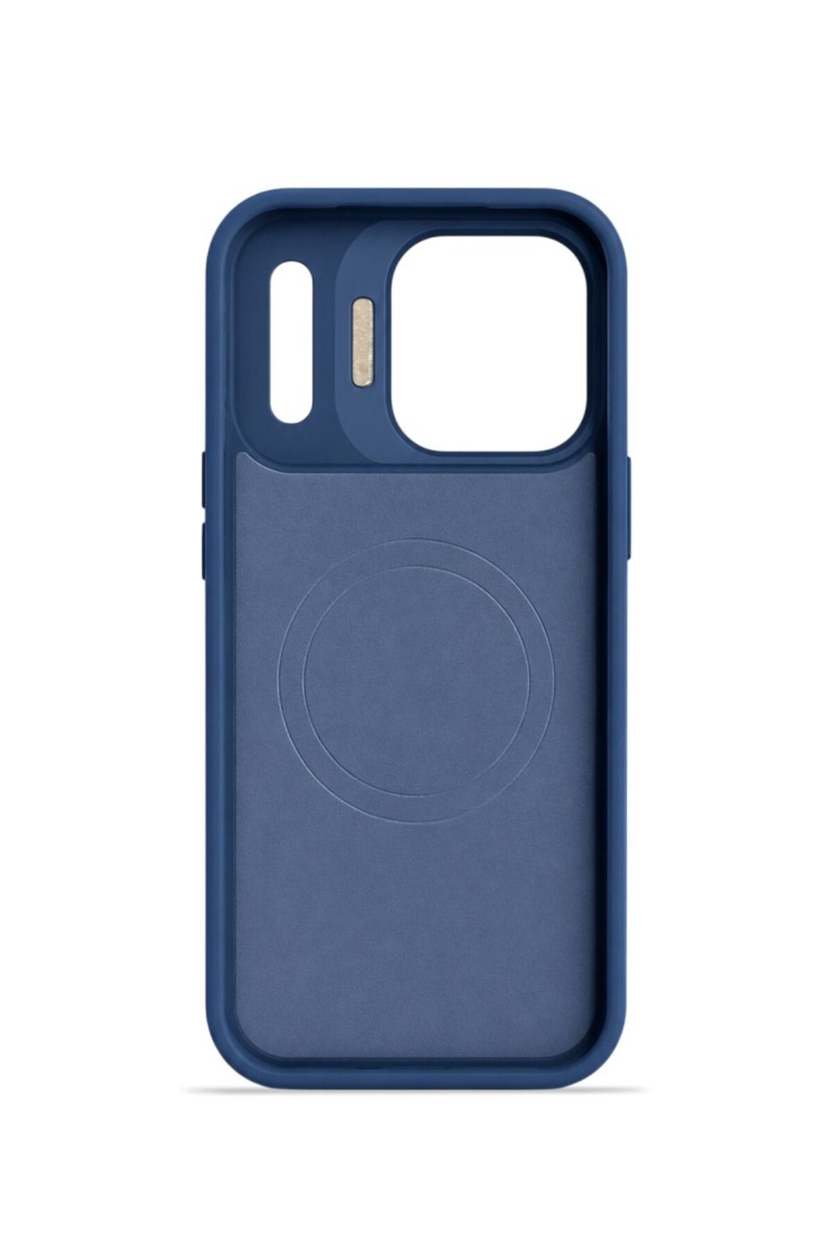 iPhone 17 Pro GripStand MagSafe Deri Kılıf Lacivert