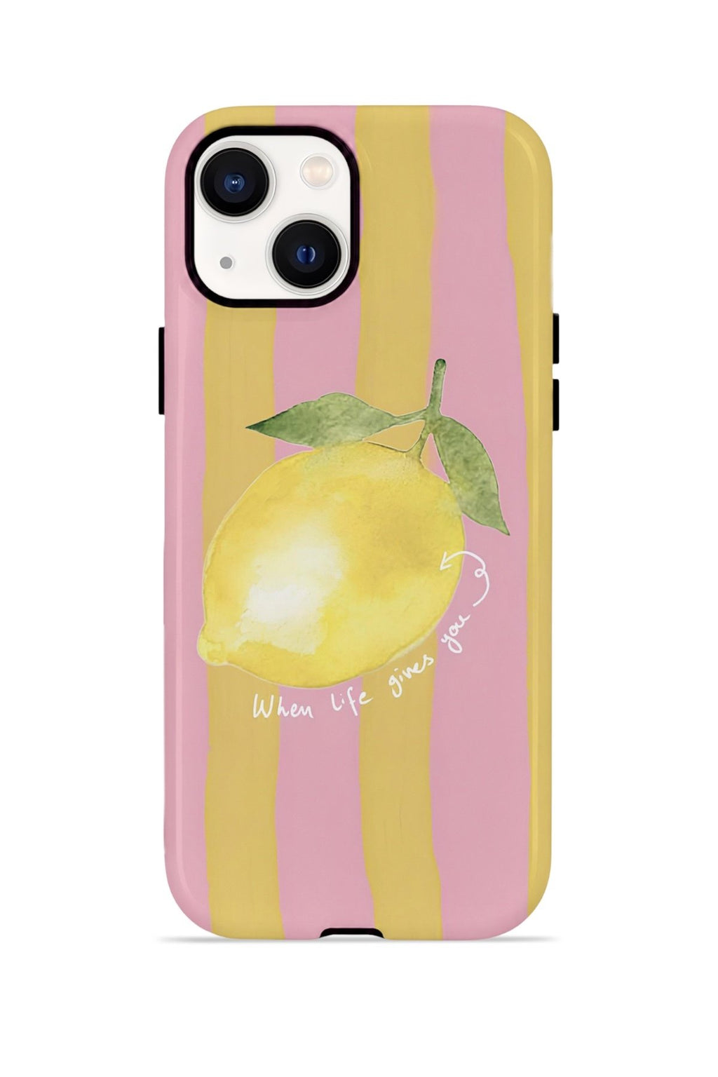 iPhone 15 Vorian Çift Katmanlı Kılıf Pink Lemon Muse