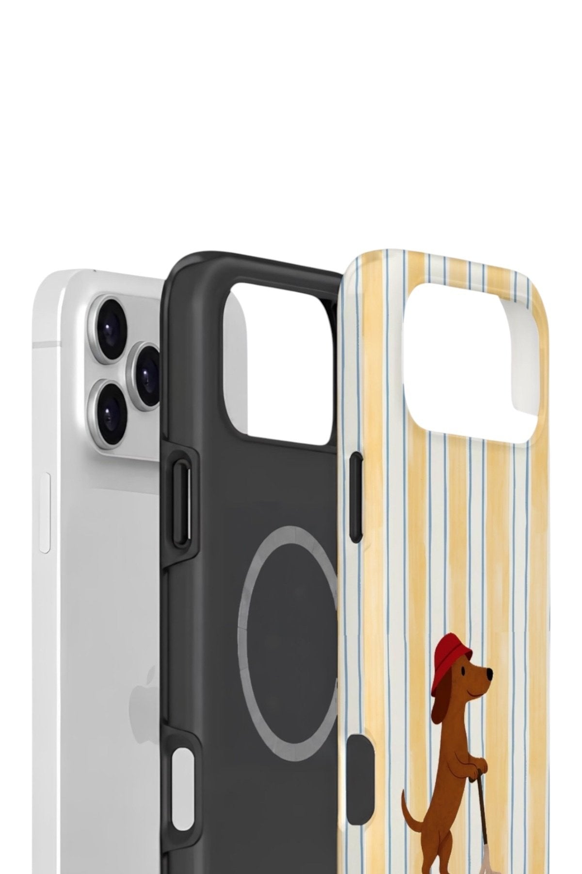 iPhone 17 Pro Max Vorian Çift Katmanlı MagSafe Kılıf Dachshund Riviera