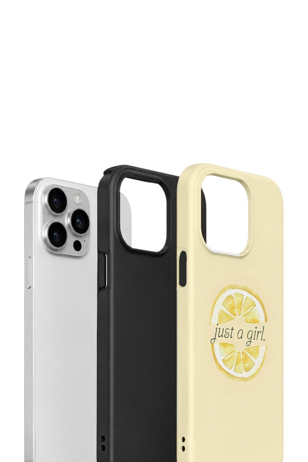 iPhone 15 Pro Vorian Çift Katmanlı Kılıf Just A Girl Lemon