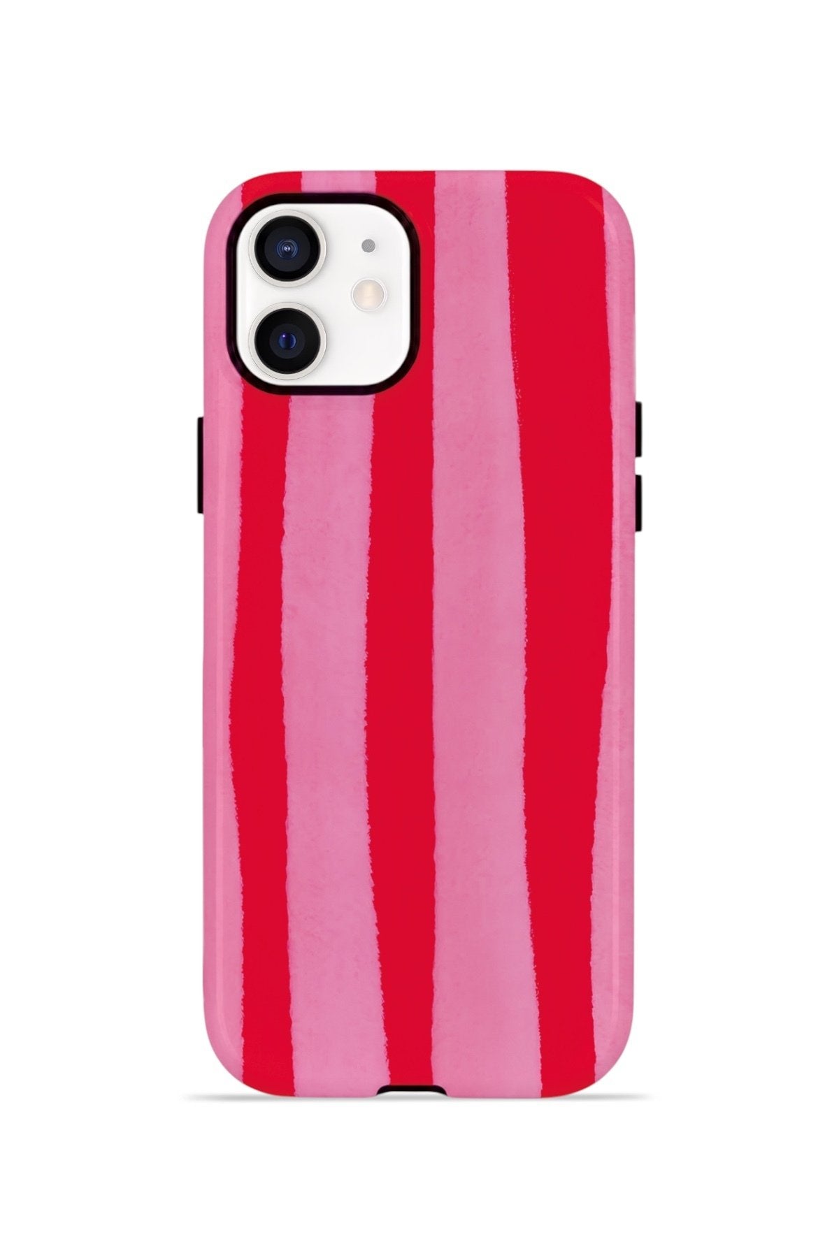 iPhone 11 Vorian Çift Katmanlı MagSafe Kılıf Raspberry Bold Stripe