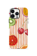 iPhone 13 Pro Vorian Çift Katmanlı Kılıf Tutti Frutti Stripe