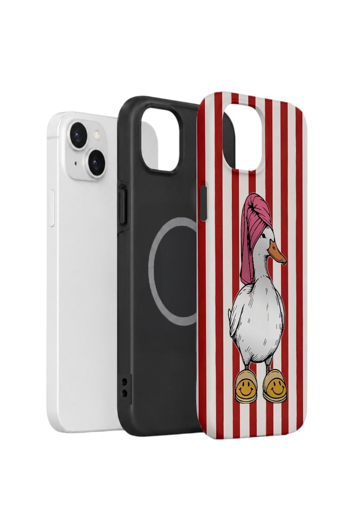 iPhone 15 Vorian Çift Katmanlı MagSafe Kılıf Duchess Duck