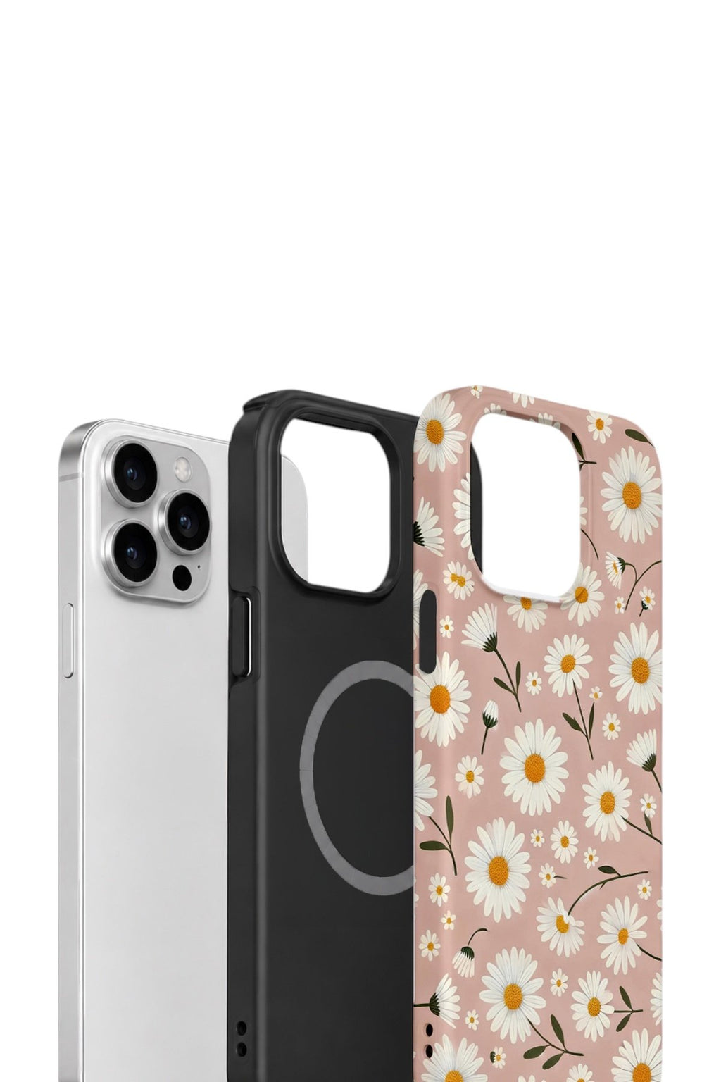 iPhone 12 Pro Vorian Çift Katmanlı MagSafe Kılıf Daisy Mocha Garden
