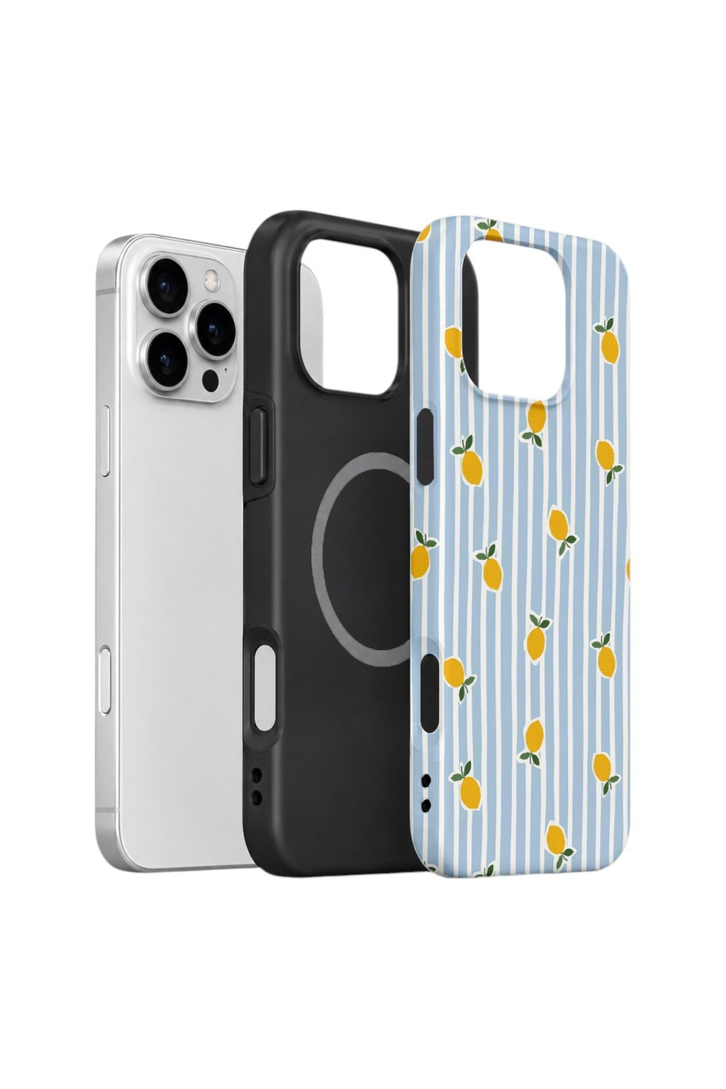 iPhone 16 Pro Vorian Çift Katmanlı MagSafe Kılıf Tiny Lemon Rain