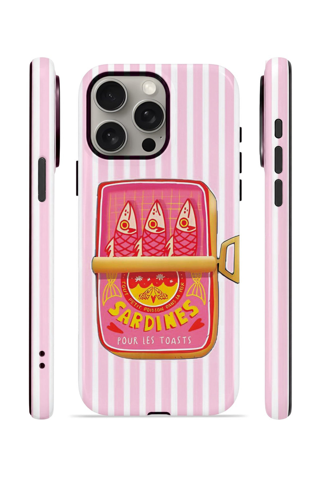 iPhone 15 Pro Max Vorian Çift Katmanlı MagSafe Kılıf Sardine Club Pink