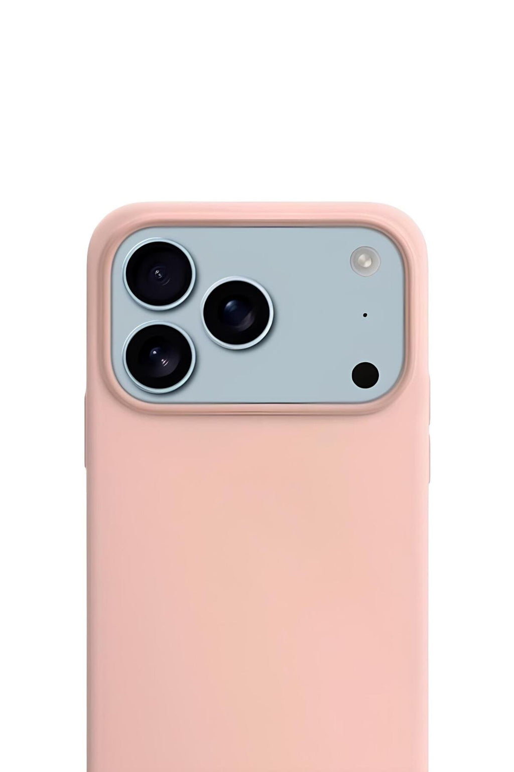 iPhone 17 Pro 6.3'' Soft Touch Lansman Silikon Kılıf Pudra Pembe