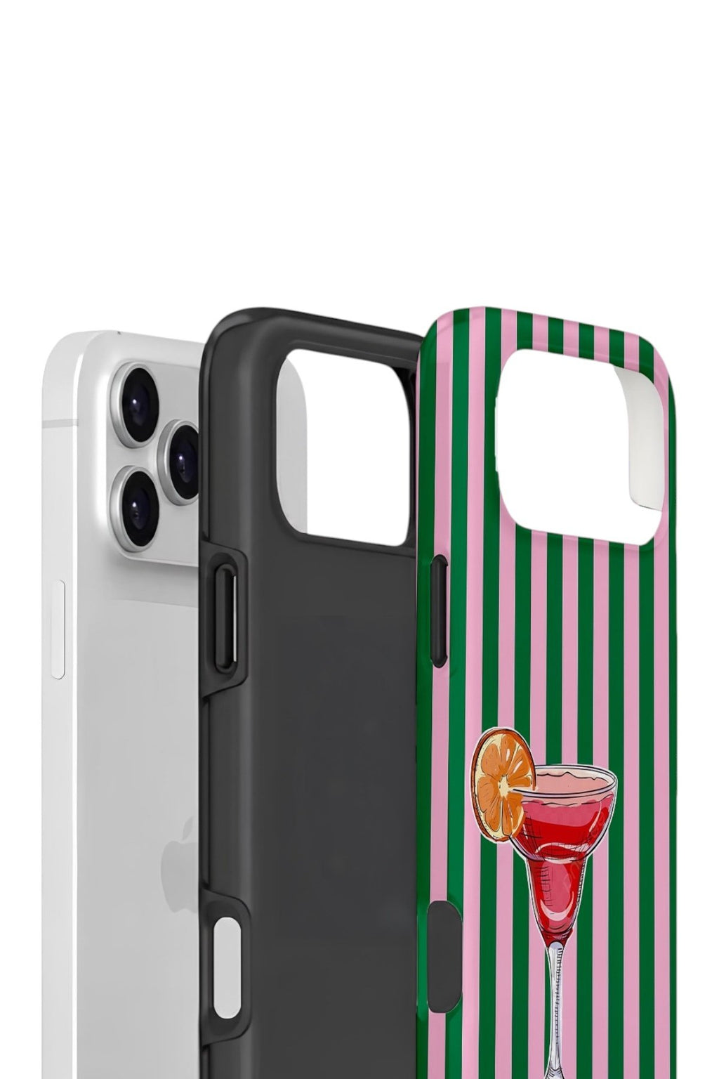iPhone 17 Pro Max Vorian Çift Katmanlı Kılıf Pink Citrus Cocktail