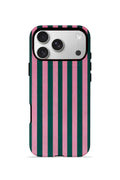 iPhone 17 Pro Vorian Çift Katmanlı MagSafe Kılıf Pink Navy Cabana