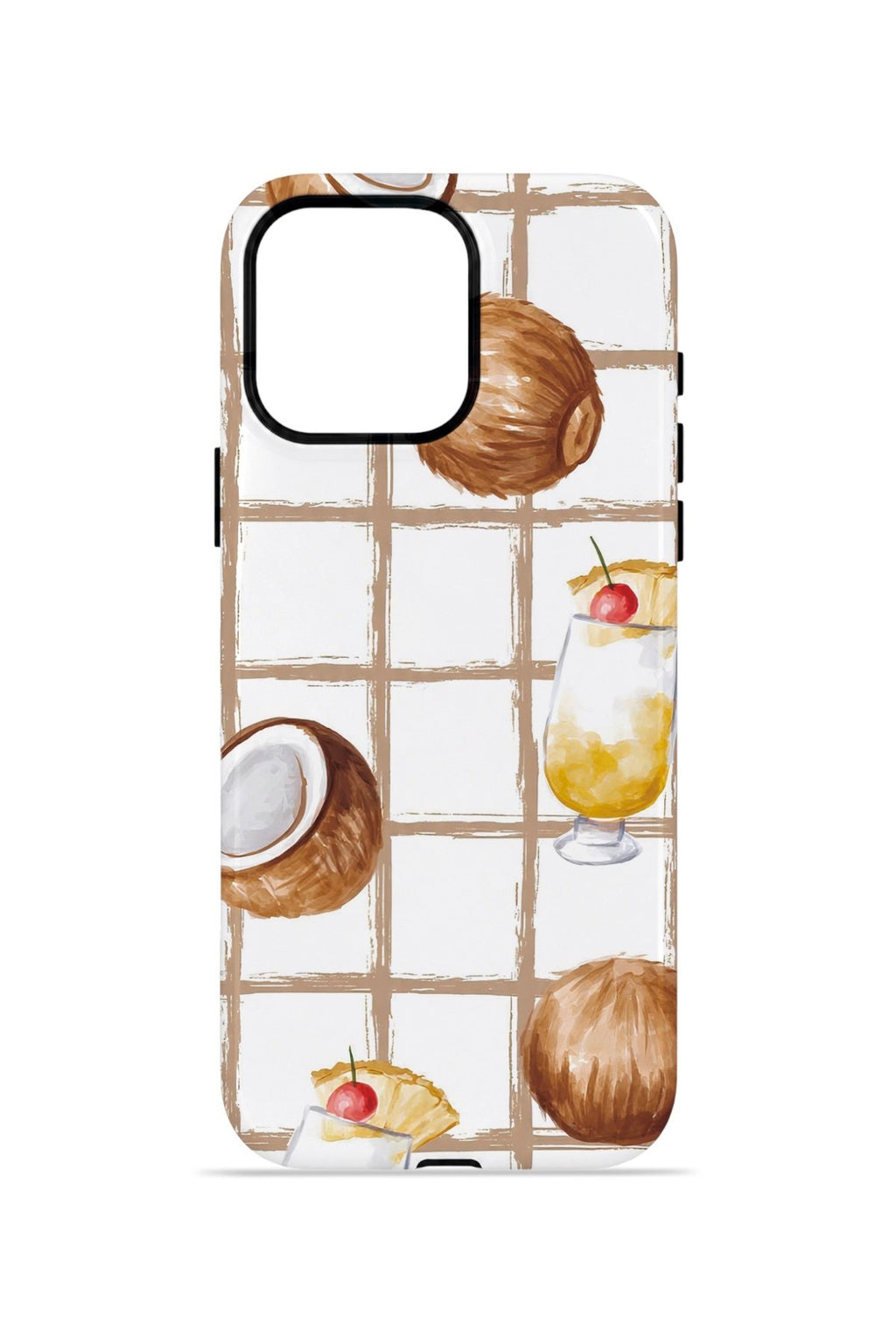 iPhone 15 Pro Vorian Çift Katmanlı Kılıf Coconut Cabana