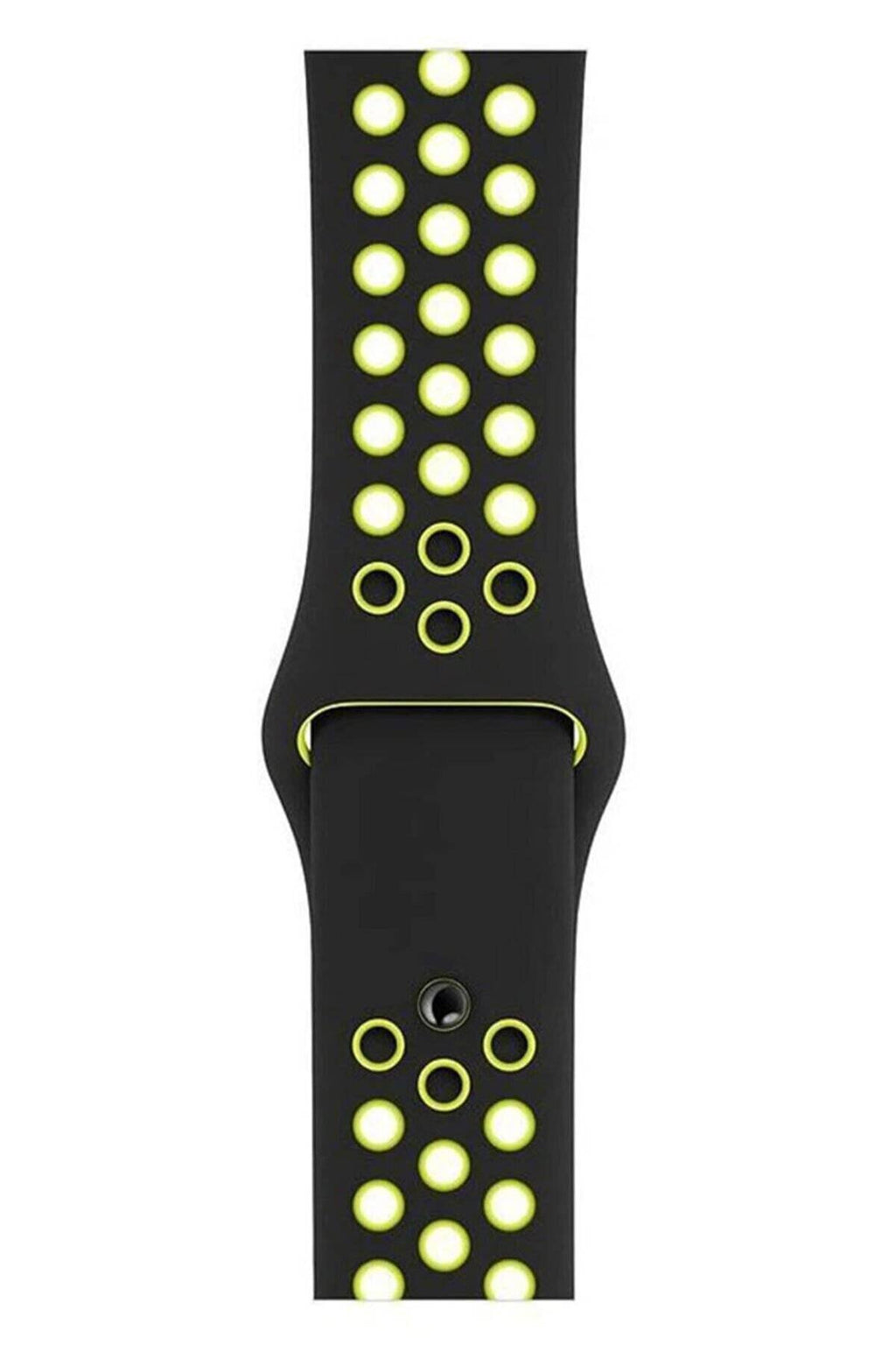 Apple Watch Series Fileli Kordon Siyah-Sarı