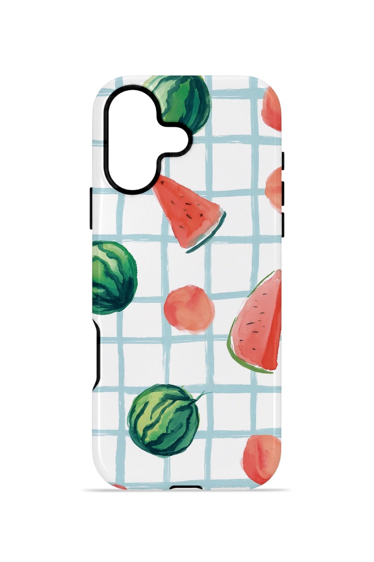 iPhone 17 Vorian Çift Katmanlı Kılıf Watermelon Grid
