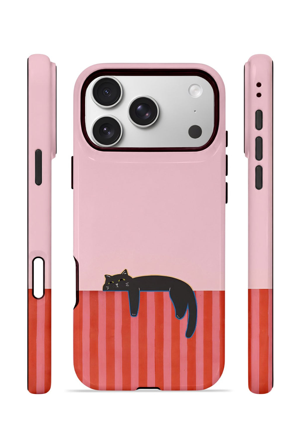 iPhone 17 Pro Vorian Çift Katmanlı Kılıf Lazy Cat Sunset