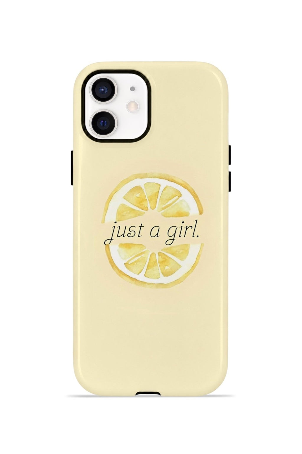 iPhone 11 Vorian Çift Katmanlı Kılıf Just A Girl Lemon